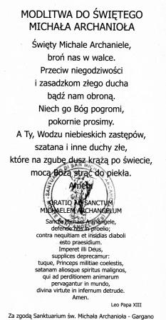 Modlitwa egzorcyzm Modlitwa egzorcyzm
